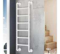 Escalera metálica de Pared de Alta Resistencia para Pozo de Ventana de 4 a 8 peldaños, con Cama Alta de Hierro, escaleras para ático, escaleras de Escalada para interiore
