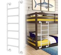 Escalera metálica para litera Alta, Escalera de Pared para literas de 49"/52"/53"/54"/55"/56"/57", Escalera de Emergencia Industrial de Tubo de Hierro para hogares, dormitorios, bibliotecas