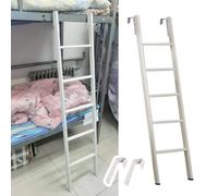 Escalera metálica para litera Que Ahorra Espacio con Gancho, Escalera para Cama Individual de Caravana/Escalera Corta Solamente, Escalera Lateral Doble para Armario de Caravana, altillo, dor