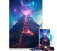 Escalera Mística a Las Estrellas, Rompecabezas de 1000 Piezas para Adultos y Adolescentes, Rompecabezas Mental, Arte para Desestresarse, Regalo Ideal (50x75cm)
