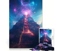 Escalera Mística a Las Estrellas Rompecabezas para Adultos de 1000 Piezas Fortalece la Memoria Diversión Relajante Calidad Edge Regalo Festivo (38x52cm)