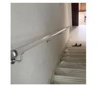 Escalera moderna de acrílico transparente para personas mayores, barandilla de montaje en pared con accesorios para áticos, oficinas y uso en interiores, seguridad y estilo para accesibilidad en el