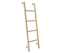 Escalera multicolor para cama alta con estructura metálica Hoo de 116 cm, 130 cm, 140 cm, 150 cm, para literas, caravanas, áticos y diseño que ahorra espacio