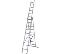 Escalera multiusos KRAUSE, de 3 piezas, con tramo extraíble