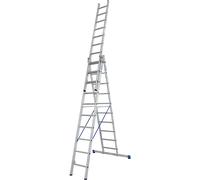 Escalera multiusos KRAUSE, de 3 piezas, con tramo extraíble