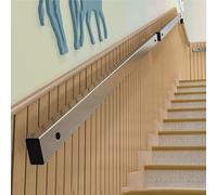 Escalera negra de acero inoxidable il 3 cm, agarre estrecho, ajustable, fácil de instalar, barandilla de seguridad para uso en interiores y exteriores