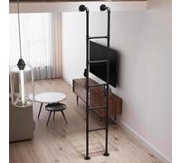 Escalera Negra para literas, 39"/49"/51"/55"/59"/65", escaleras de Metal para áticos, lofts, escaleras de pie, escaleras de Acceso, Carga de 300 LB, Escalera de Salida de sótano,