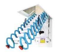 Escalera para áticos Escalera telescópica Multifuncional Invisible for ático, Plegable y Sencilla, Ideal for Interiores y Exteriores. Escalera desplegable(BLU,70 * 100cm)