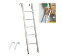 Escalera para Cama, Escalera para litera con 2 Ganchos, Soporte de Suelo para litera Doble, Escalera de Mano, Escalera para la galería en dormitorios Escolares (150 cm/59 Pulgadas)