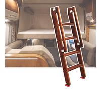 Escalera para Cama, Escalera para litera - Escalera de 124/150 cm de Altura con Ganchos, Escalera para literas Dobles para residencias de Estudiantes, Apartamentos, Casas.