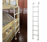 Escalera para Cama, Escalera para litera/Escalera de ático, Escalera de Emergencia para Uso Interior y Exterior, Escalera de ático (Blanca, 135 cm/53 Pulgadas)