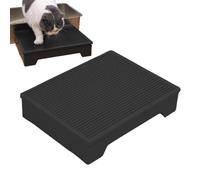 Escalera para gatos, Base ajustable antiproyección, Rampa extraíble para bandeja de , para gatito, pequeño, mediano, casa, balcón, patio, autocaravana, interior, interior,