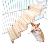 Escalera para hámster, jaula de hámster, juguetes de escalera de 5 pasos, plataforma de escalera para mascotas pequeñas, juguetes masticables para casa de animales pequeños (01)