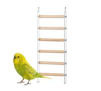 Escalera para jaula de pájaros - Juguete de escalada interior | Juguetes de entrenamiento para pinzones con gancho giratorio de 360° para cacatúa, periquito, agapornis, versátil herramienta de estimul