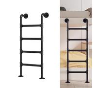 Escalera Para Litera De Pie,Escalera De Salida De Pozo De Ventana De Sótano Montada En La Pared,Escalera De Escalada Universal,Para El Ático De La Biblioteca Del Hogar(170cm/66.9in)