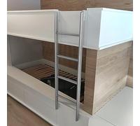 Escalera para litera, escalera de metal ligera con ganchos, escalera colgante fácil de mover para dormitorios, accesorio de 116 cm para literas individuales