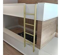 Escalera para litera, escalera de metal ligera con ganchos, escalera colgante fácil de mover para dormitorios, accesorio de 116 cm para literas individuales