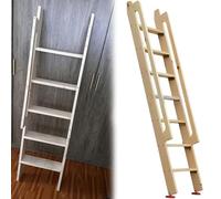 Escalera para literas de Alta Resistencia con Ganchos en J y peldaños para dormitorios, lofts, bibliotecas, caravanas, autocaravanas y remolques de Viaje.