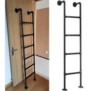 Escalera para literas de RV Escalera tipo loft de hierro forjado de metal, Escalera de salida de emergencia resistente Escalera de escape de incendios de seguridad Escaleras para escalar(240cm/94in)
