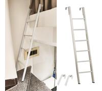 Escalera para literas, Estructura Blanca, litera de Caravana (180 cm/71 Pulgadas)
