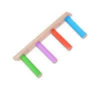 Escalera para Loros, Escalera de Madera con para Jaulas de Aves, Herramientas Interactivas y Resistentes para Afilar Garras de Periquitos, Cotorras y Agapornis