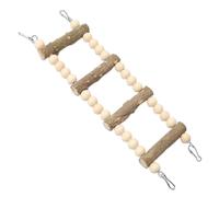 Escalera para Loros - Juguete De Madera Natural para Aves, Percha para Trepar Masticar Colgar | Accesorio De Jaula para Guacamayos Pinzones Descanso Mascotas Desarrollo Inteligencia