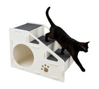 Escalera para mascotas | Escalera antideslizante para gatos | Rampa de 4 pasos para casa de mascotas | para cama alta, sofá, zona de juegos, gatos, perros pequeños, medianos y grandes