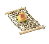 Escalera para Pájaro | Soporte de Juego y Masticación para Periquitos | Soportes Ejercicio con Escalera y Puente Hierba Marina destinados a Aves | para Cotorra, NINFA, Agapornis, Canario, Pinzón