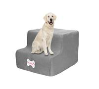 Escalera para perros de 2 escalones para cama alta y sofá, 20 cm de alto para perros, escalera para mascotas más ancha para perros pequeños, viejos y grandes, gatos, escalera para perros estable