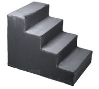 Escalera para Perros de 45 cm de Altura - 4 peldaños, tapizados con Tela mullida imitando Piel, portátiles - Plataforma para sofá, Cama para Perro, Gato, Animales pequeños, Ancianos