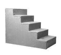 Escalera para Perros de 56 cm de Altura - 5 peldaños, tapizados con Tela mullida imitando Piel, portátiles - Plataforma para sofá, Cama para Perro, Gato, Animales pequeños, Ancianos