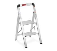 Escalera plegable 2 peldaños de aluminio para hogar cocina caravana