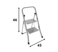 Escalera Plegable 3 Y 2 Pasos Antideslizante para Armarios Escalera Resellable