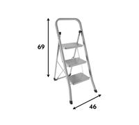 Escalera Plegable 3 Y 2 Pasos Antideslizante para Armarios Escalera Resellable