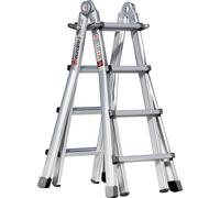 Escalera plegable Alu-Vario euroline, con largueros telescópicos