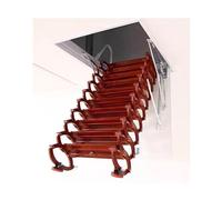 Escalera Plegable de Metal for ático, Invisible, con Sistema de extensión desplegable for Techo de Garaje o ático.(70 * 120cm)