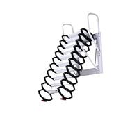 Escalera plegable de pared retráctil para ático para garaje, sótano, acceso de 9 a 10 pies