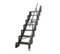 Escalera Plegable para altillo con pasamanos, contra la Pared Izquierda