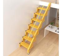 Escalera Plegable para altillo con pasamanos, contra la Pared Izquierda