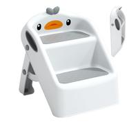 Escalera plegable - Plataforma elevadora compacta para niños, ayuda a escalar y ahorra espacio | Diseño antideslizante seguro, lente de soporte de acceso independiente, colocación del