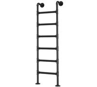 Escalera resistente para litera de ático, escalera de hierro forjado, capacidad de carga de 300 libras para ventanas y sótanos