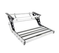 Escalera retráctil Plegable de Aluminio para Autocaravana, Manual, de una Sola Capa y con luz.