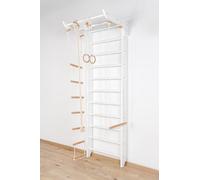 Escalera Sueca Escalera Infantil Kinder-2-220-White Juego, Escalera Sueca, Camino de Juego para niños, Juguetes, Madera