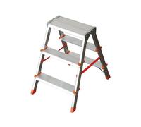 Peldaño doble, aluminio, 2 x 3 peldaños, tipo filo