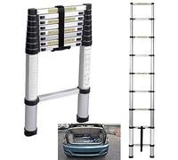 Escalera Telescópica 2.6M Escaleras Plegables de Aluminio Escalera Telescopica Multiusos Loft Ladder Portátil para El hogar Diariamente Máx Carga 150kg/330lb
