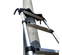 Escalera telescópica de aluminio de 2,1 m, escalera de extensión plegable con gancho desmontable, perfecta para el hogar, loft, techo, uso en interiores y exteriores, 8 m, 7 m, 6 m, 5 m, 4 m, 3 m