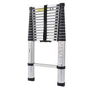 Escalera telescópica de Aluminio de 20 pies, Capacidad de 150 kg, Extensible para Techo de RV, ático, Uso en Interiores y Exteriores, Ligera y compacta para un fácil Alma