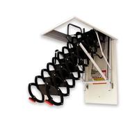 Escalera telescópica eléctrica for desván, Escalera de Techo, Escalera Plegable Invisible y Engrosada, Elevador Plegable Totalmente automático, Uso doméstico.(Noir,70x120cm)