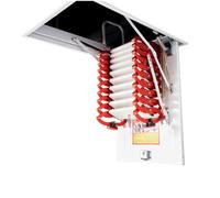 Escalera telescópica eléctrica for desván, Escalera de Techo, Escalera Plegable Invisible y Engrosada, Elevador Plegable Totalmente automático, Uso doméstico.(Oranje,70x120cm)