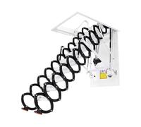 Escalera telescópica eléctrica para un fácil acceso al ático o loft, diseño plegable que ahorra espacio, instalación rápida solución para el hogar
